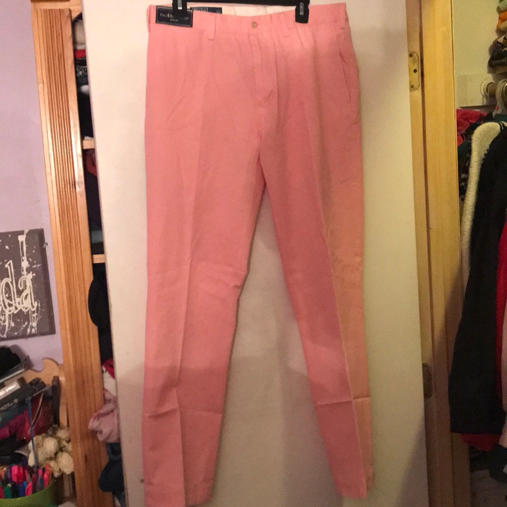 Polo Ralph Lauren pink salmon khakis
